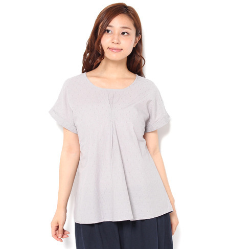 【サマンサモスモス/Samansa Mos2】 ドット織り柄ブラウス [3000円(税込)以上で送料無料]