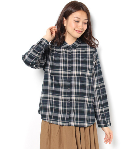 【サマンサモスモス/Samansa Mos2】 綿ビエラチェックシャツ [送料無料]