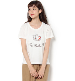 【サマンサモスモス/Samansa Mos2】 白くまベーシックＴシャツ [3000円(税込)以上で送料無料]