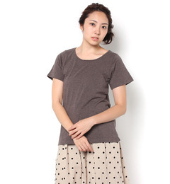 【サマンサモスモス/Samansa Mos2】 抗菌加工無地半袖Ｔシャツ [3000円(税込)以上で送料無料]