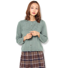 【サマンサモスモス/Samansa Mos2】 アンゴラ混クルーカーディガン [3000円(税込)以上で送料無料]