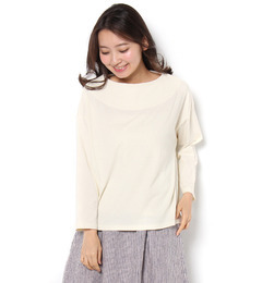 【サマンサモスモス/Samansa Mos2】 空紡糸柄アソートボートネックカットソー [3000円(税込)以上で送料無料]