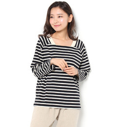 【サマンサモスモス/Samansa Mos2】 空紡糸リブ使いカットソー [3000円(税込)以上で送料無料]