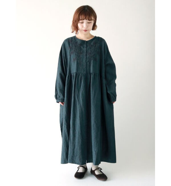 35th Slowlinen 刺繍ワンピース Samansa Mos2 サマンサモスモス の通販 アイルミネ