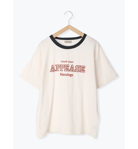 発砲ロゴプリントリンガーtシャツ Samansa Mos2 サマンサモスモス の通販 アイルミネ