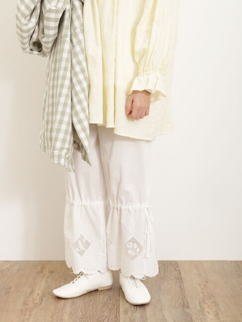 鳥刺繍裾口絞りペチパンツ|Samansa Mos2(サマンサモスモス)の通販