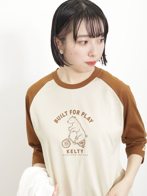 【KELTY×Samansa Mos2】5分袖ラグランTシャツ