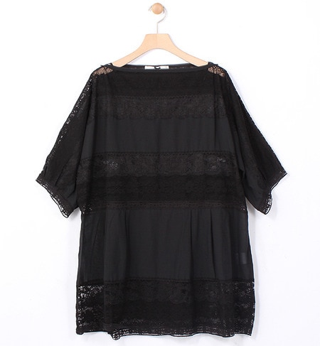 BRODERIE CHIFFON LACE BL