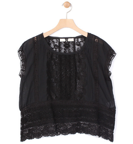 BRODERIE CHIFFON LACE BL