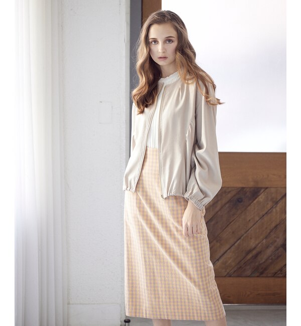 《INED CLARO》ギンガムチェックタイトスカート|SUPERIOR CLOSET(スーペリアクローゼット)の通販｜アイルミネ