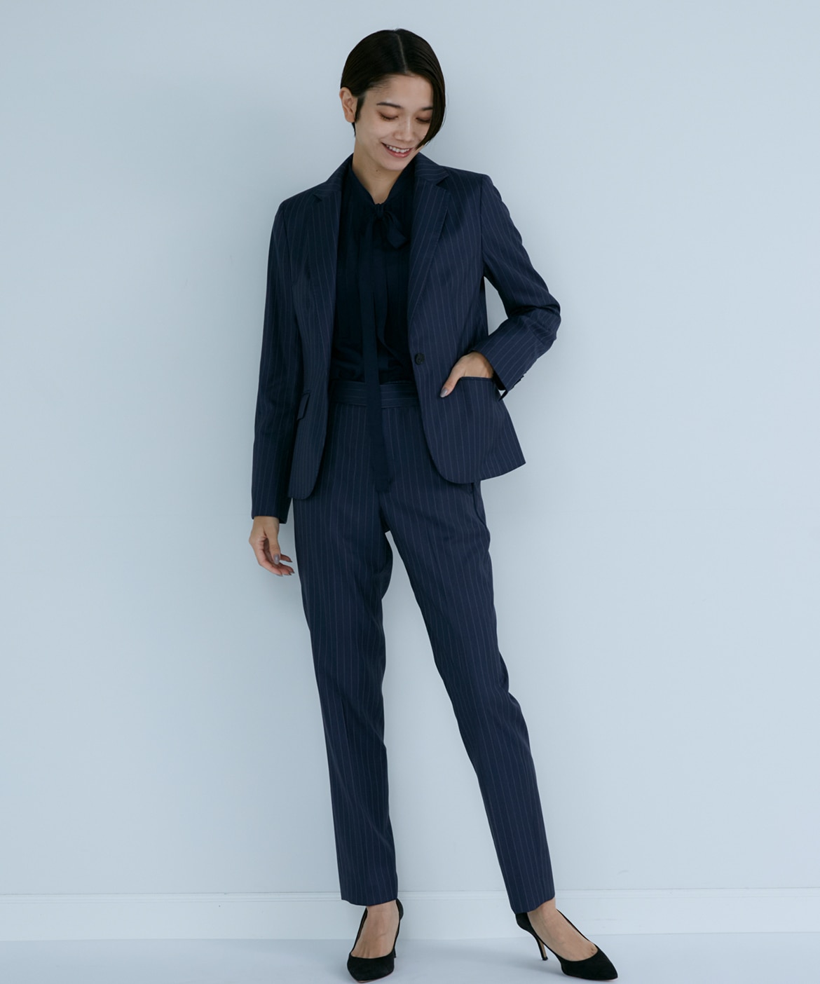 ストライプテーパードパンツ《Loro Piana》|SUPERIOR CLOSET