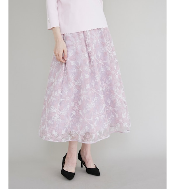 刺繍オーガンジースカート|SUPERIOR CLOSET(スーペリアクローゼット)の通販｜アイルミネ