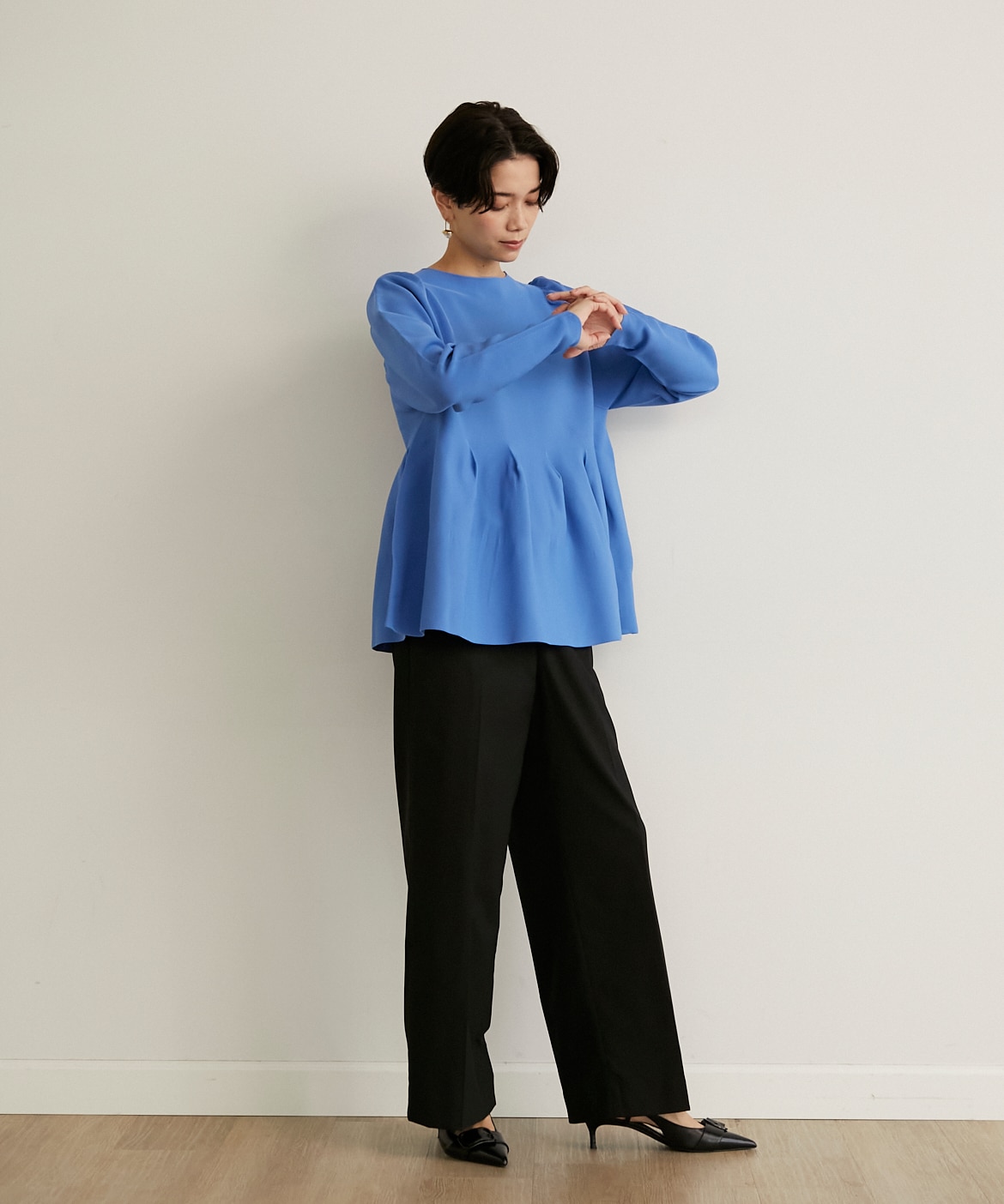 限定】Peplum forme ニット-