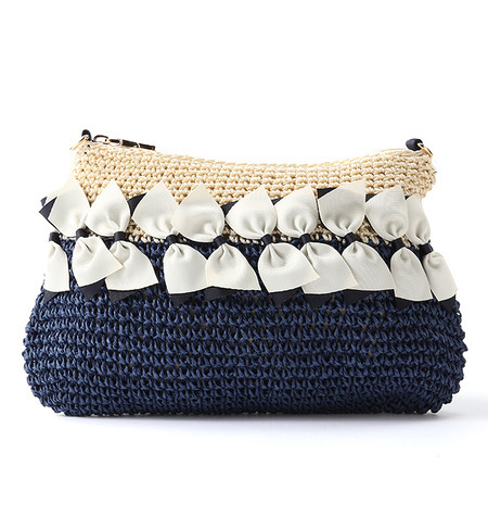 2WAYリボンクラッチバッグ