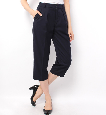 センタープレスワイドパンツ