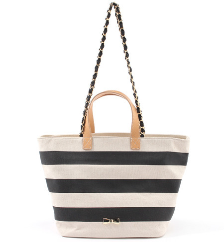 チェーンショルダー付き トートバッグ