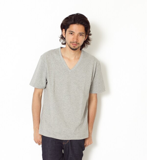 【ベースステーション/BASESTATION】 outer heavy v neck t shirts [3000円(税込)以上で送料無料]