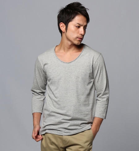 inner light roll collar 3/4 tee