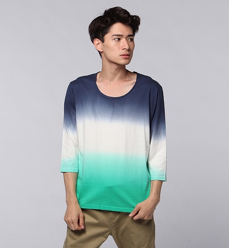 gradation 3/4 u neck tee