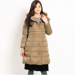 【アンタイトル/UNTITLED】 [L]ピーチサテンリバーシブルダウンコート [送料無料]