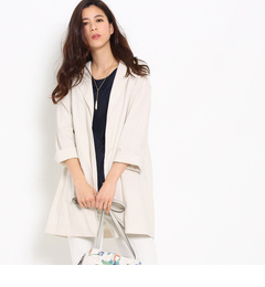 【アンタイトル/UNTITLED】 〔洗える〕ファブリカヴィスリネンジャケット [送料無料]