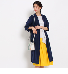 【アンタイトル/UNTITLED】 フレスコストレッチロングブルゾン [送料無料]