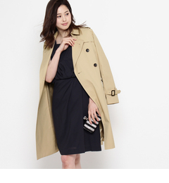 【アンタイトル/UNTITLED】 コットンひざ丈トレンチコート [送料無料]