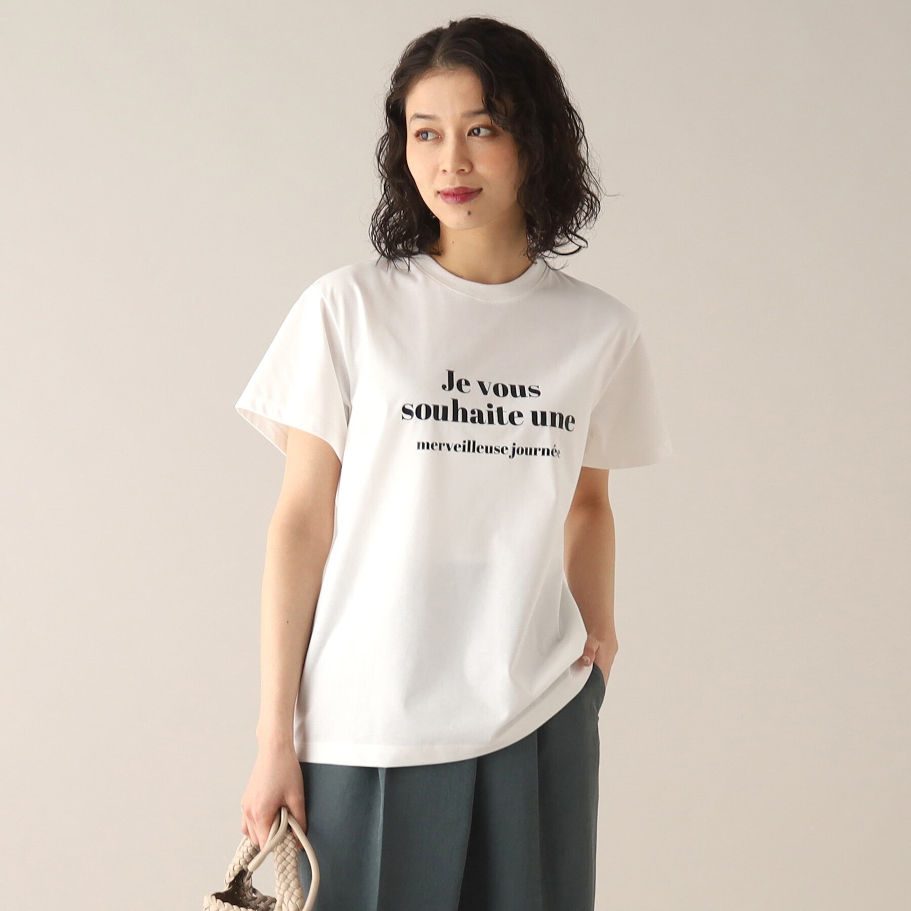 洗濯機で洗える】きれいめロゴTシャツ|UNTITLED(アンタイトル)の通販