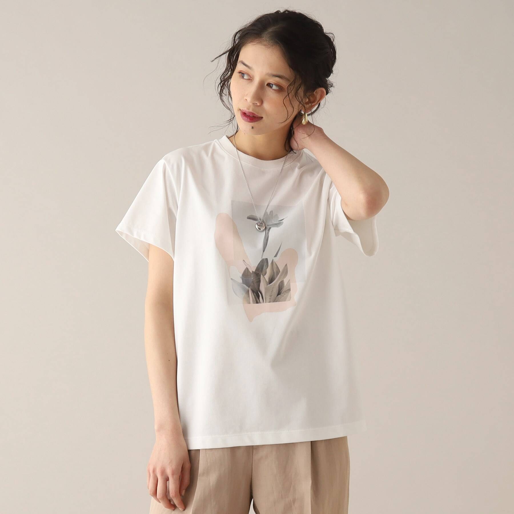 【洗濯機で洗える】アートプリントフォトTシャツ