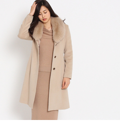 【クード シャンス/COUP DE CHANCE】 アンゴラウールシャギーコート [送料無料]