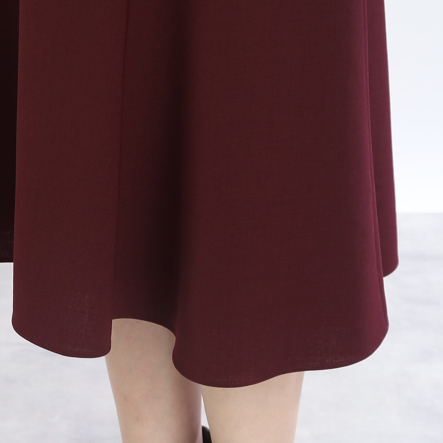【WEB限定カラーあり】ボタンデザインソフトマーメイドスカート