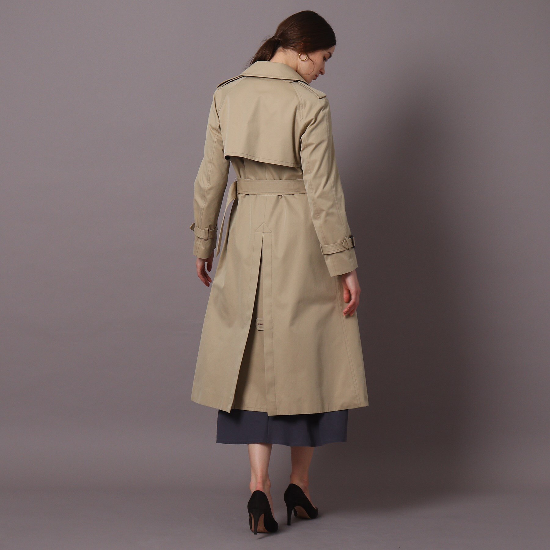 ◆【DRESSTERIOR定番】コットンシャンブレートレンチコート