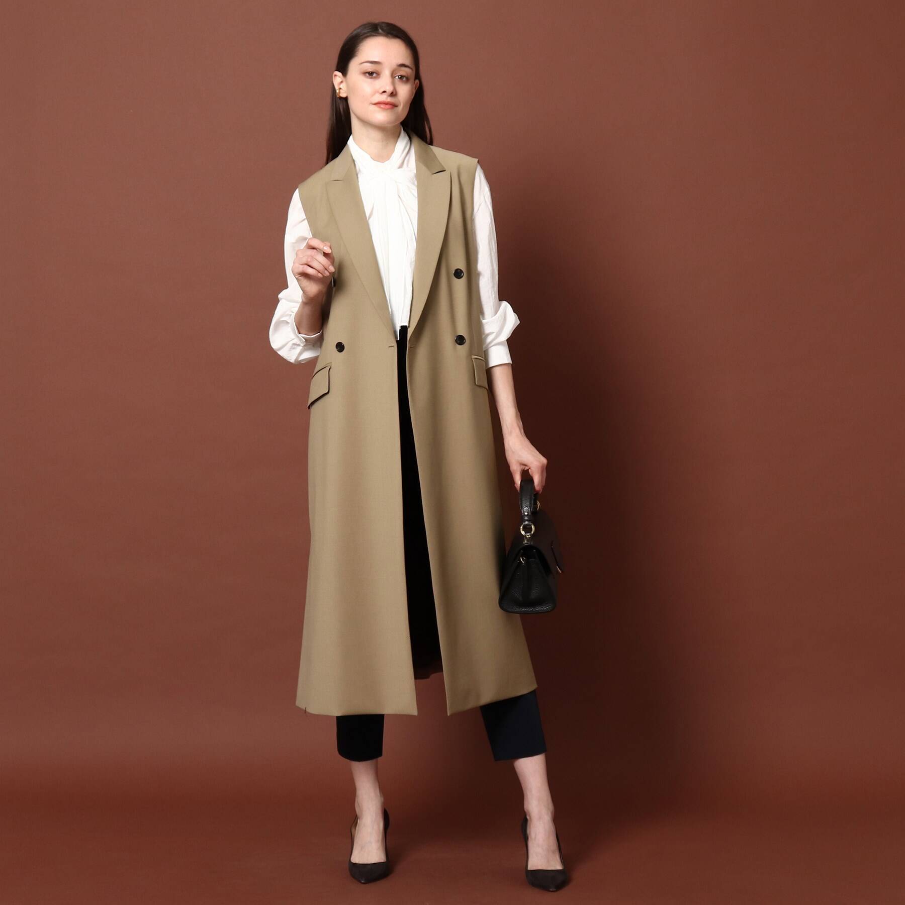 GISELe12月号】テーラードロングジレ|DRESSTERIOR(ドレステリア)の通販 GISELe12月号】テーラードロングジレ|DRESSTERIOR(ドレステリア)の通販