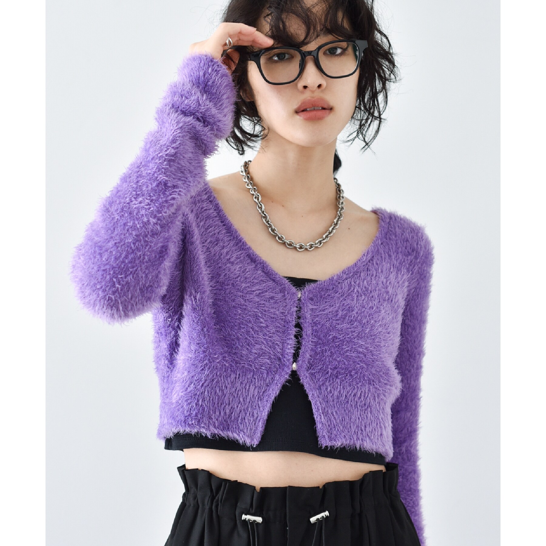 CODE A ｜ shaggy cropped cardigan|DRESSTERIOR(ドレステリア)の通販