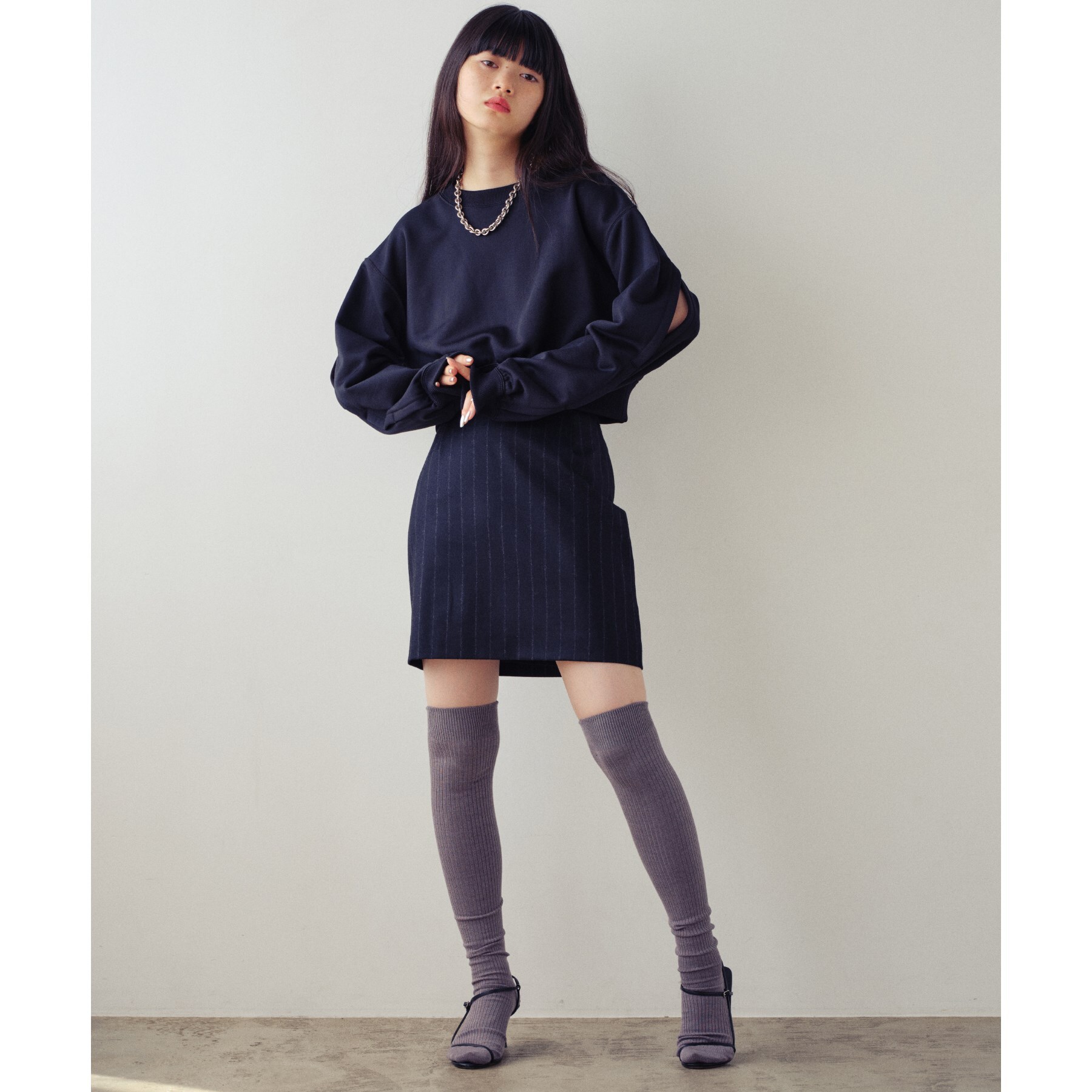 CODE A ｜ wool stripe mini skirt|DRESSTERIOR(ドレステリア)の通販