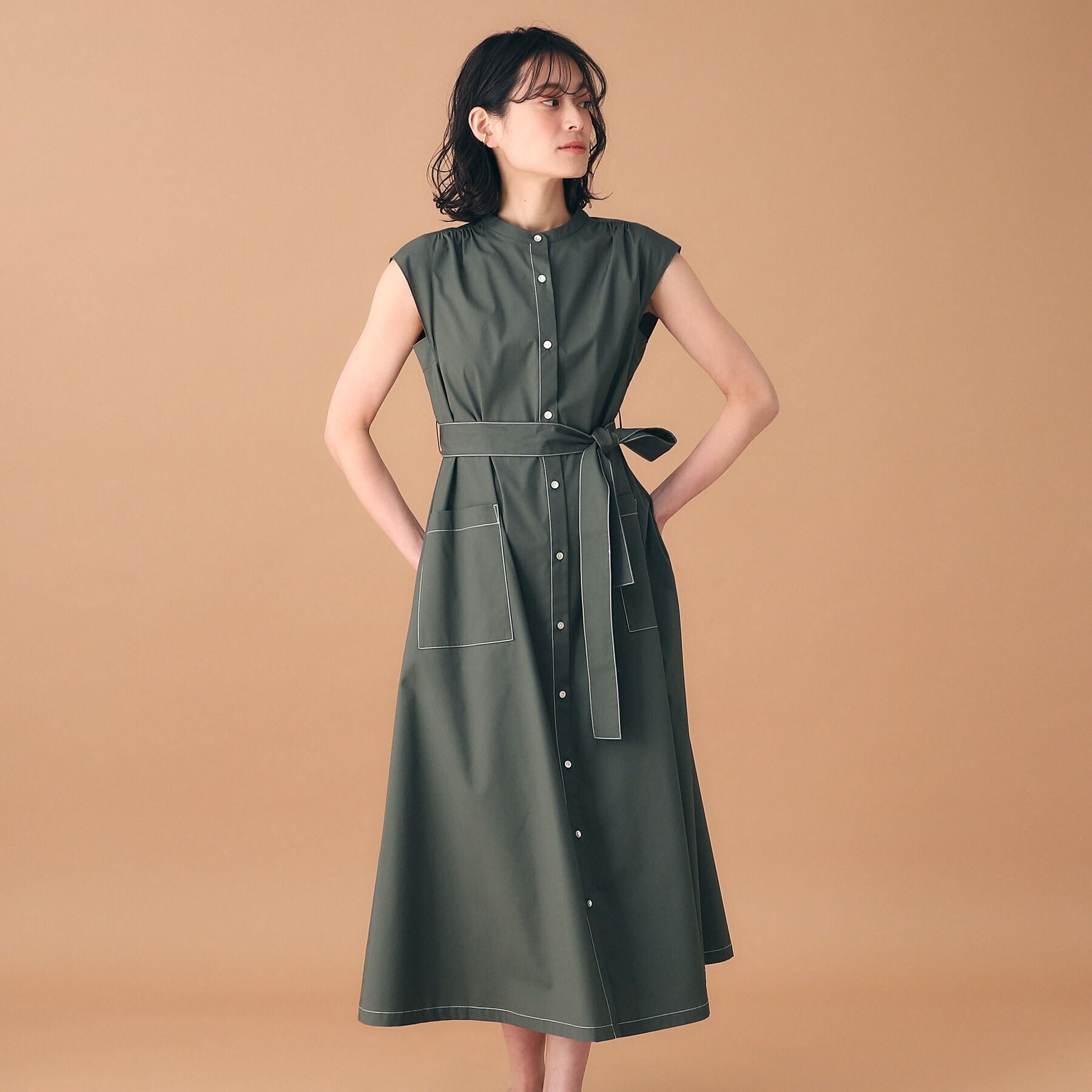 ◇ドットウエストシェイプシャツワンピース|DRESSTERIOR(ドレステリア