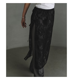 CODE A｜garden lace wrap skirt