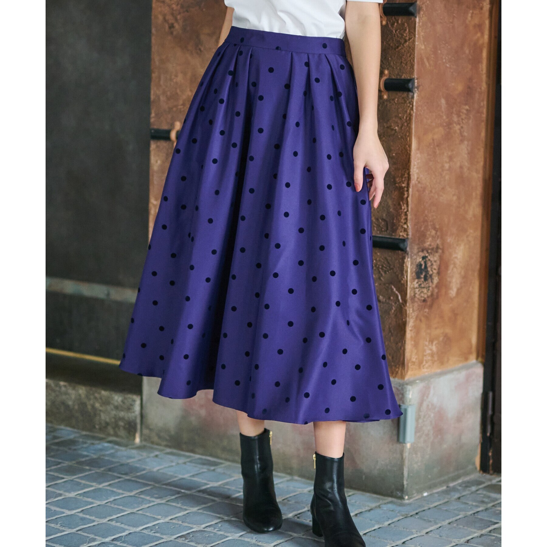 ◇【CLASSY.11月号掲載】チェックタックスカート|DRESSTERIOR