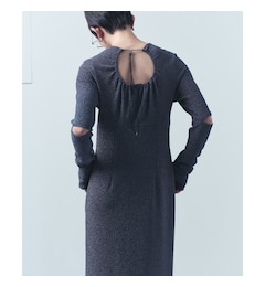 CODE A｜open back lame dress