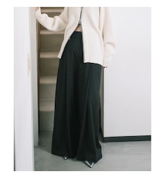 CODE A｜pleated wide leg trousers