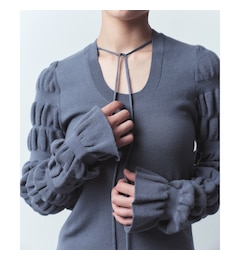 CODE A｜gathered sleeves knit