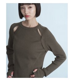 CODE A｜shoulder slit pullover