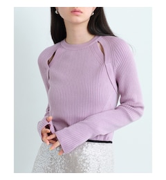 CODE A｜shoulder slit pullover