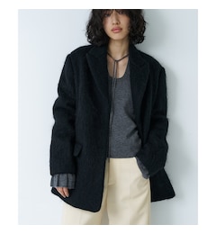 CODE A｜shaggy jacket coat