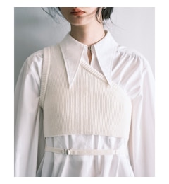 CODE A｜asymmetry knit vest