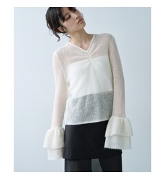 CODE A｜bell sleeve mohair pullover