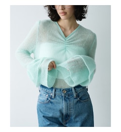 CODE A｜bell sleeve mohair pullover