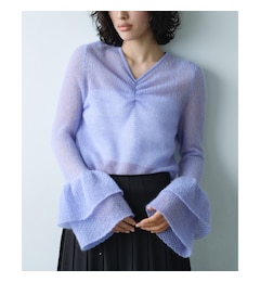 CODE A｜bell sleeve mohair pullover