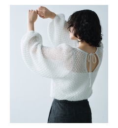 CODE A｜2way sheer mohair pullover