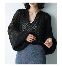 CODE A｜2way sheer mohair pullover